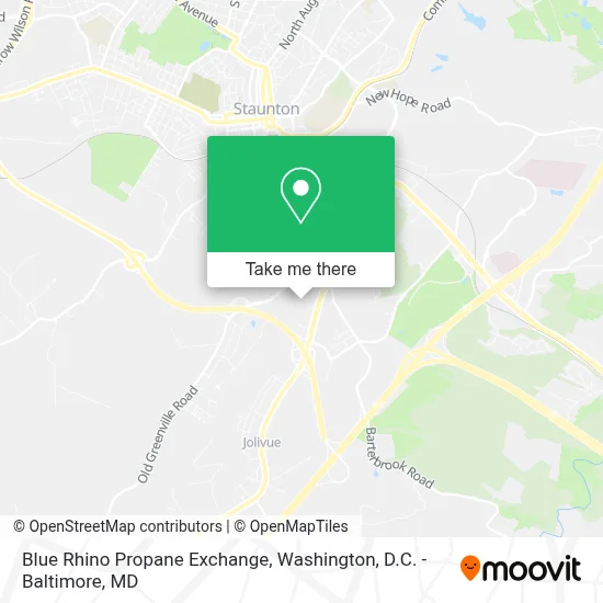 Blue Rhino Propane Exchange map