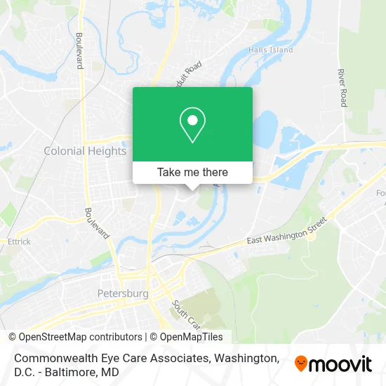 Commonwealth Eye Care Associates map