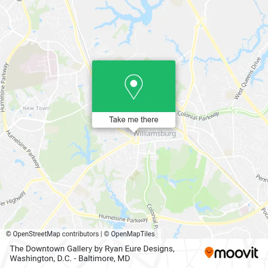 The Downtown Gallery by Ryan Eure Designs map