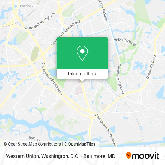 Western Union map