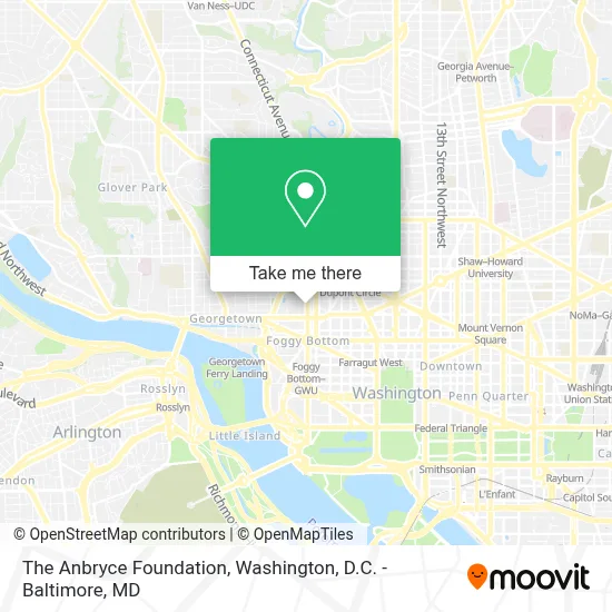 The Anbryce Foundation map