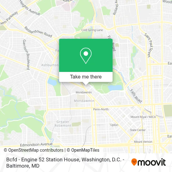 Bcfd - Engine 52 Station House map