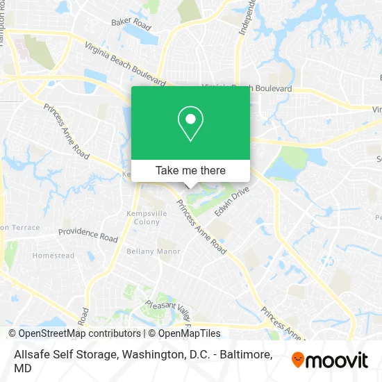 Allsafe Self Storage map