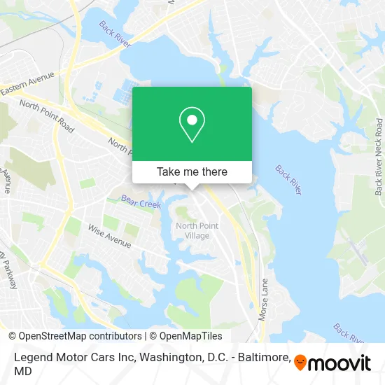 Legend Motor Cars Inc map