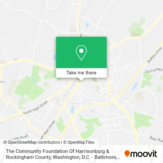The Community Foundation Of Harrisonburg & Rockingham County map