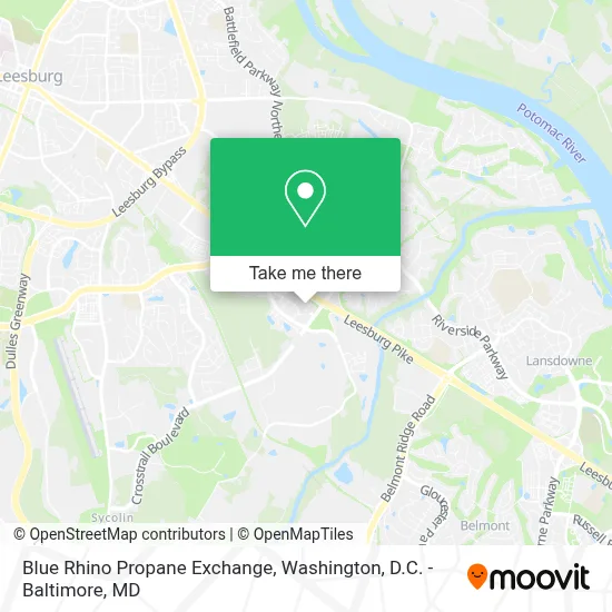 Blue Rhino Propane Exchange map