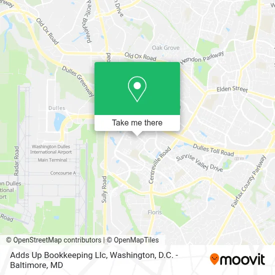 Adds Up Bookkeeping Llc map