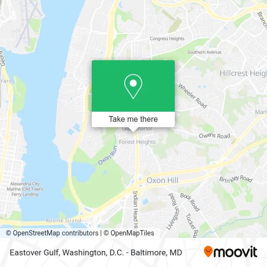 Eastover Gulf map