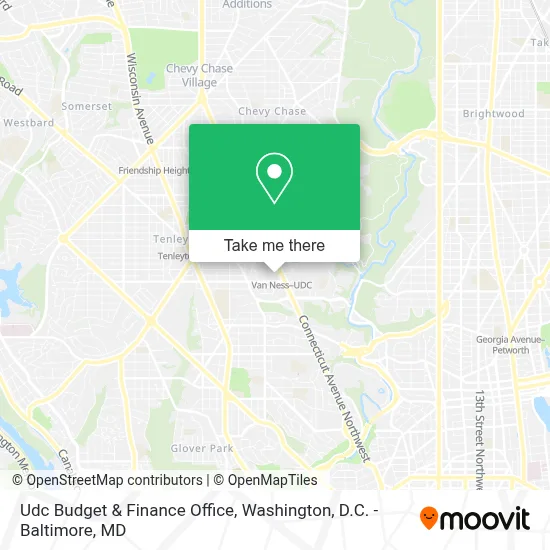 Udc Budget & Finance Office map