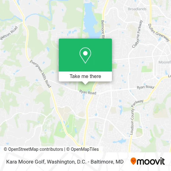 Kara Moore Golf map