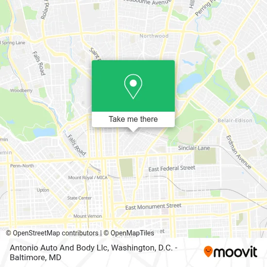 Antonio Auto And Body Llc map