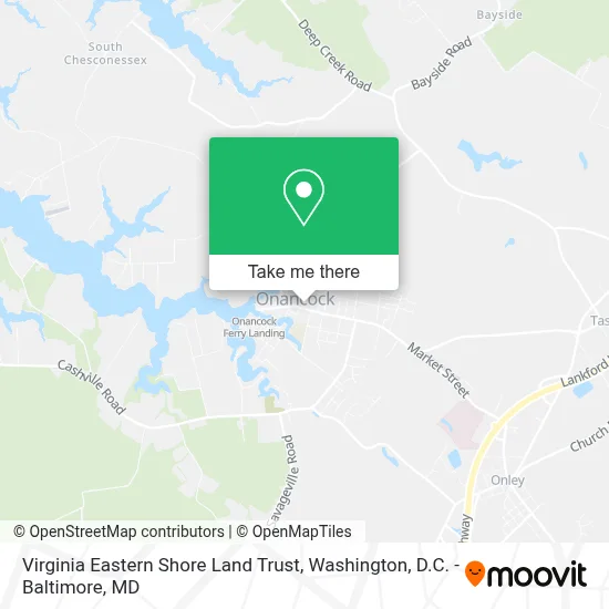 Virginia Eastern Shore Land Trust map