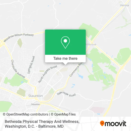 Bethesda Physical Therapy And Wellness map