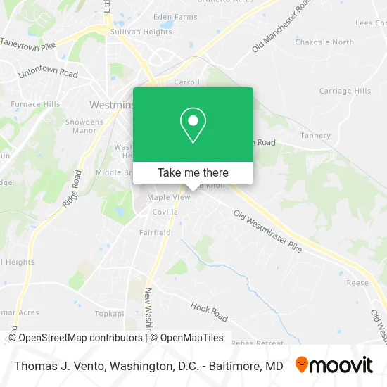 Thomas J. Vento map