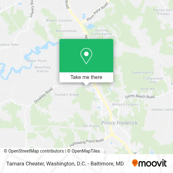 Tamara Cheater map