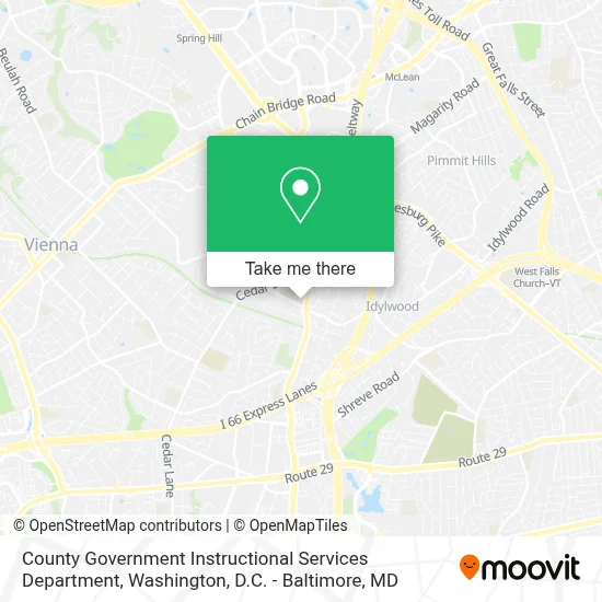 County Government Instructional Services Department map
