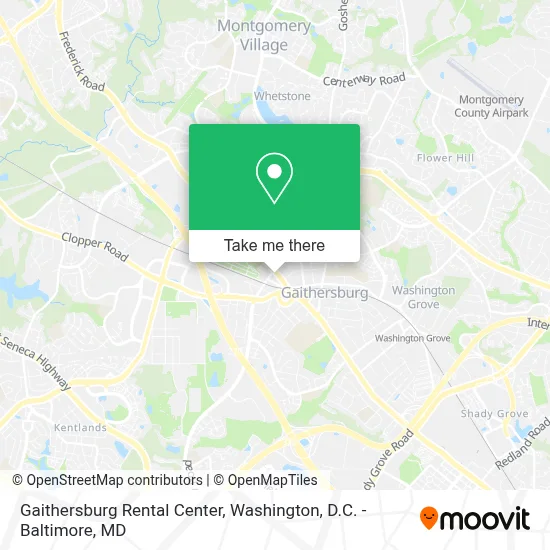 Gaithersburg Rental Center map