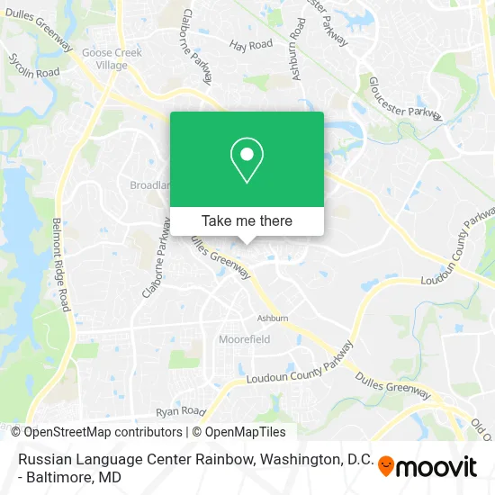 Russian Language Center Rainbow map