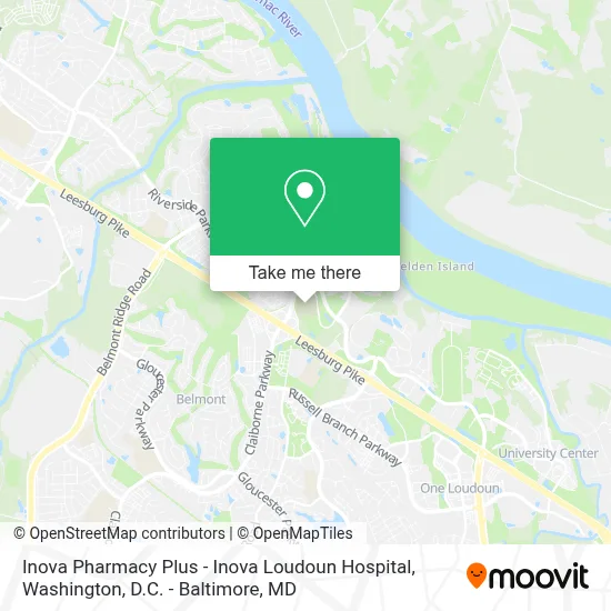 Inova Pharmacy Plus - Inova Loudoun Hospital map