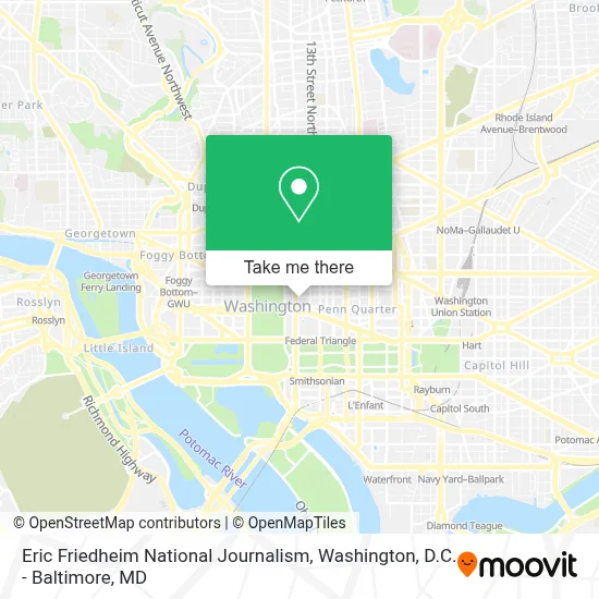 Eric Friedheim National Journalism map