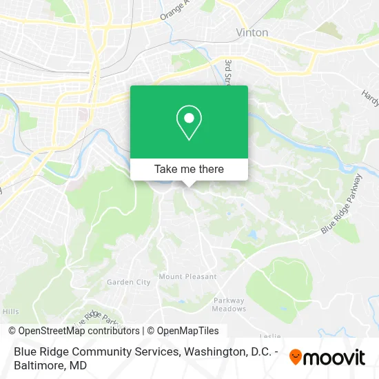 Blue Ridge Community Services map