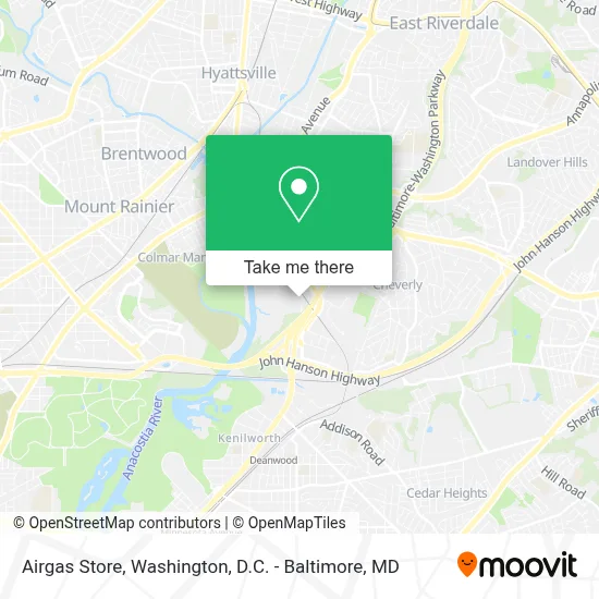 Airgas Store map