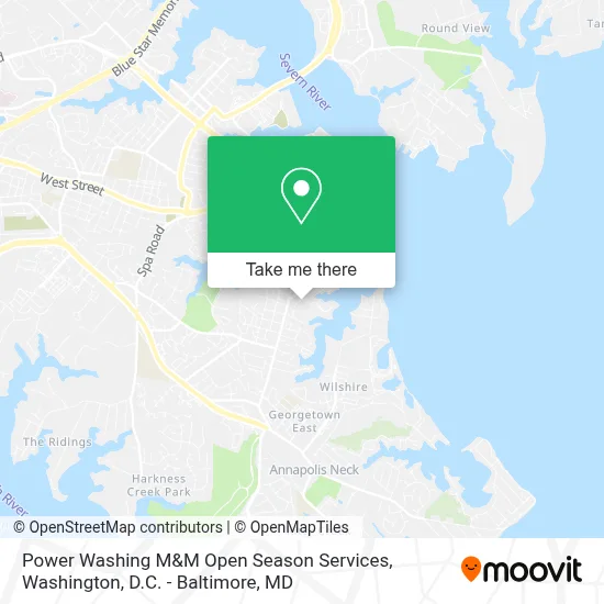 Power Washing M&M Open Season Services map