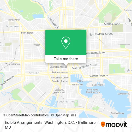 Edible Arrangements map
