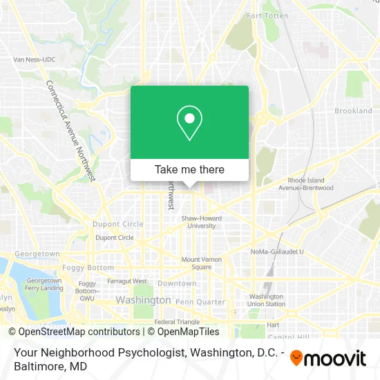 Your Neighborhood Psychologist map