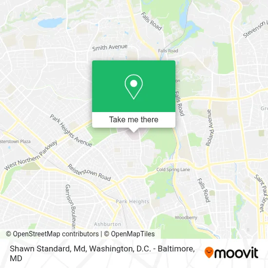 Shawn Standard, Md map