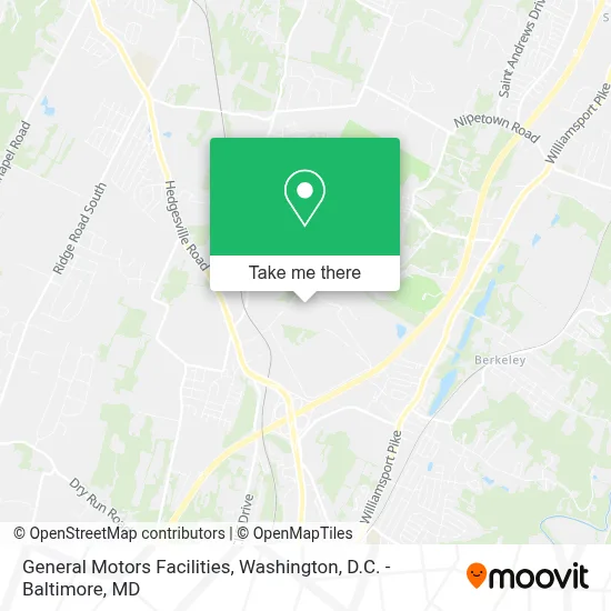 General Motors Facilities map