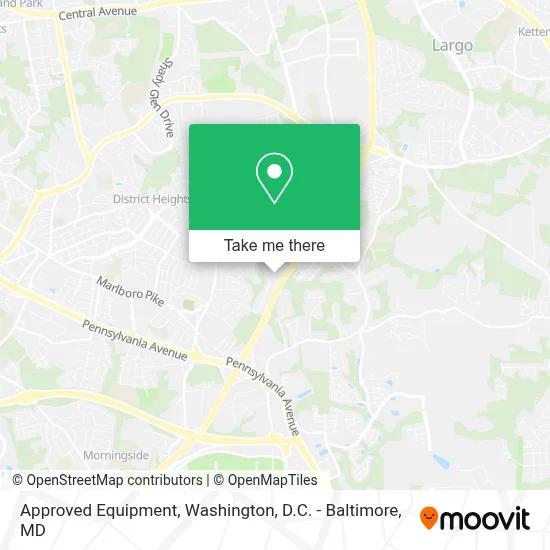 Approved Equipment map
