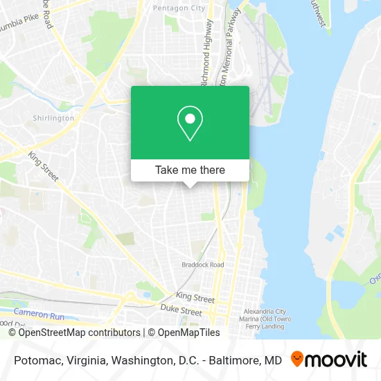 Potomac, Virginia map