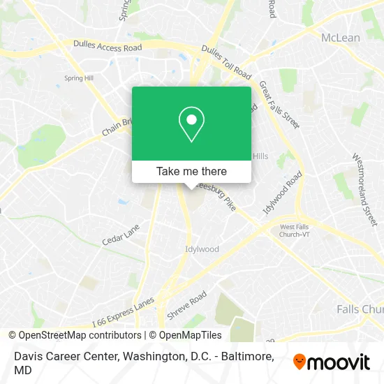 Davis Career Center map