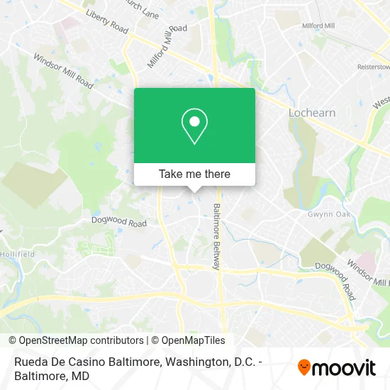 Rueda De Casino Baltimore map