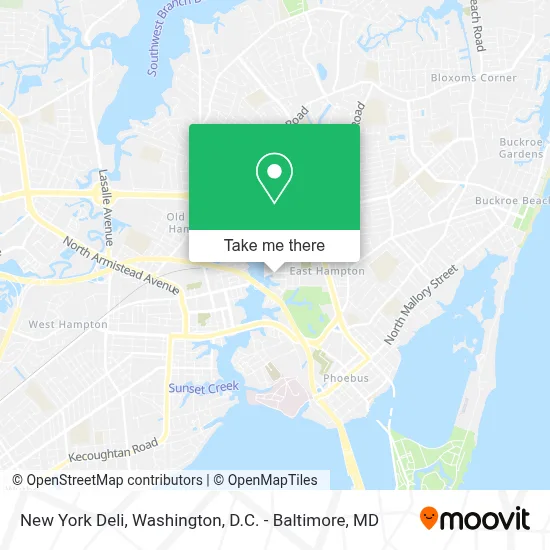 New York Deli map