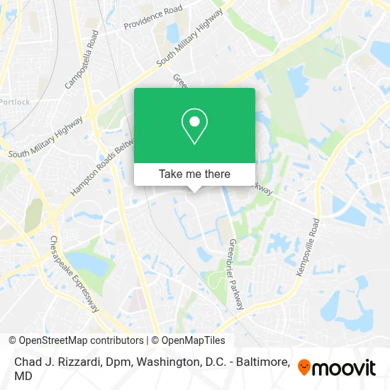 Chad J. Rizzardi, Dpm map
