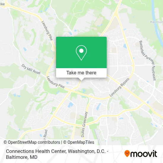 Connections Health Center map