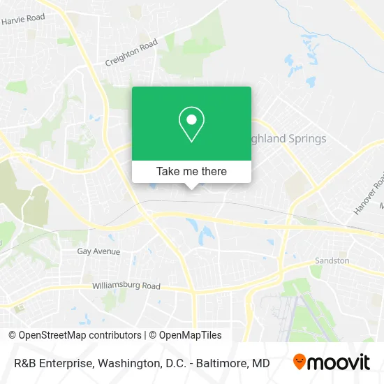 R&B Enterprise map