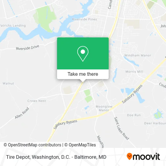 Tire Depot map