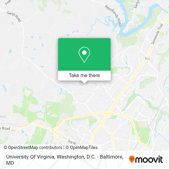 University Of Virginia map