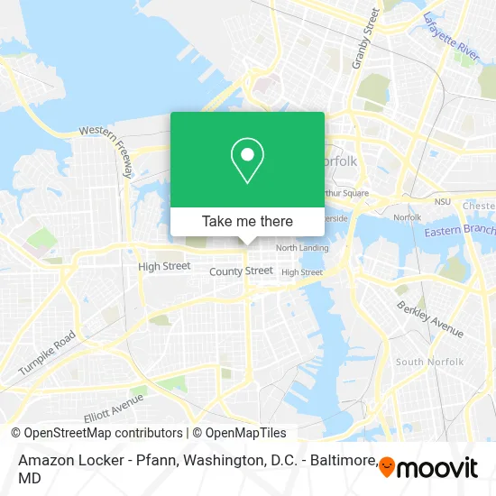 Amazon Locker - Pfann map