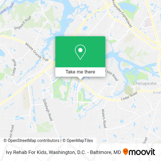 Ivy Rehab For Kids map