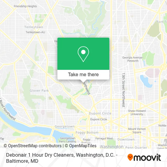 Debonair 1 Hour Dry Cleaners map