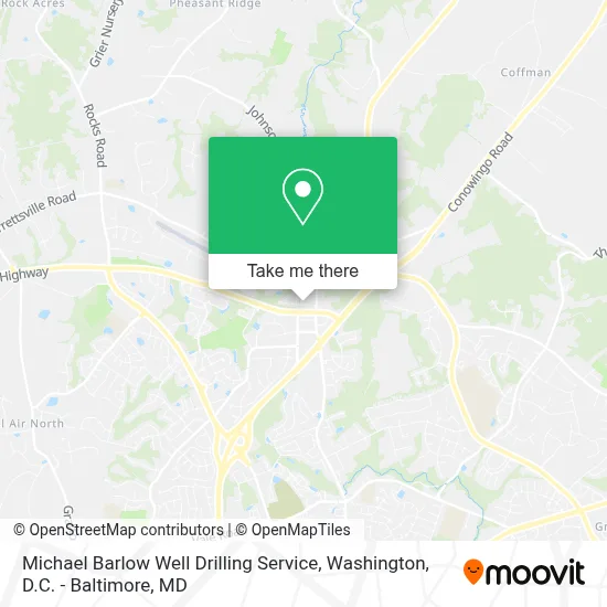Michael Barlow Well Drilling Service map