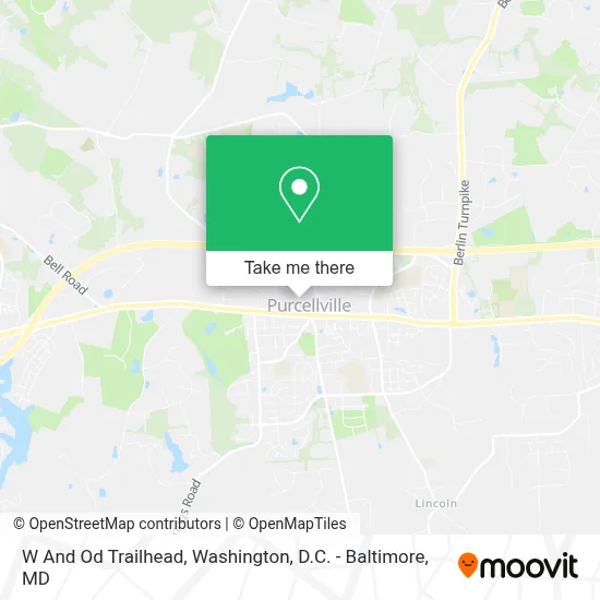 W And Od Trailhead map