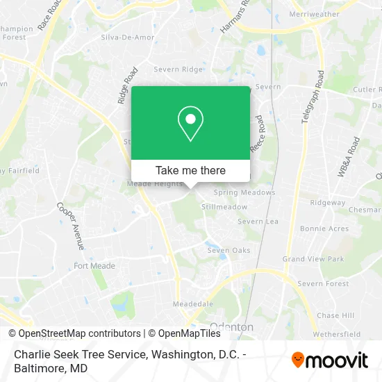 Charlie Seek Tree Service map