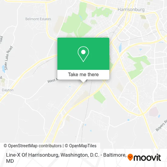 Line-X Of Harrisonburg map