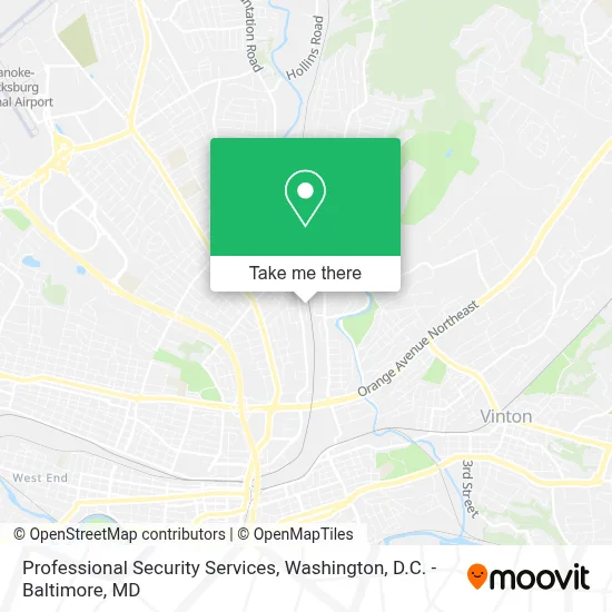 Professional Security Services map