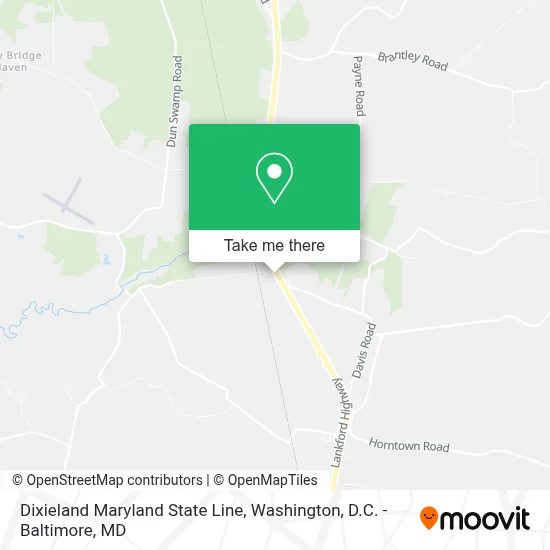 Dixieland Maryland State Line map